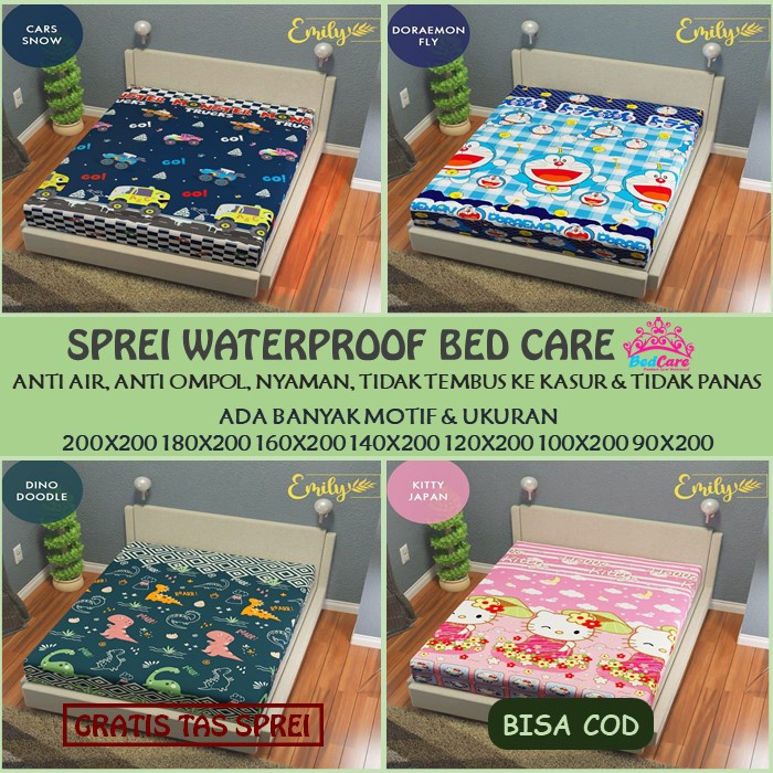 Sprei Seprei Seprai Sprai Sprey Waterproof Homemade Aesthetic Estetik Anti Ompol Air Geser Karakter 