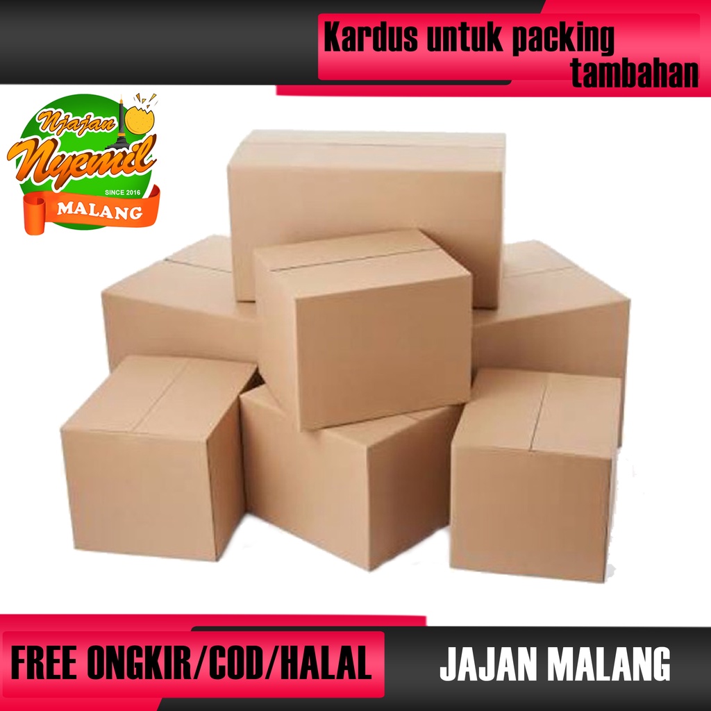 

KARDUS PACKING TAMBAHAN CUSTOMERS JAJAN MALANG