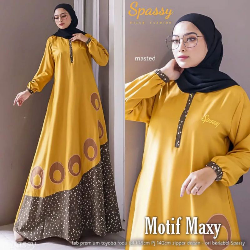 Busana Muslim Murah//Motif Maxy bu Uwais//Gamis Busui//Gamis Toyobo