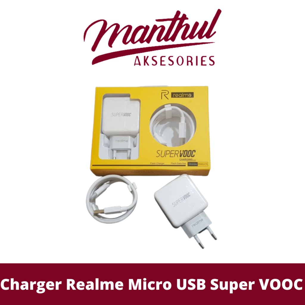 Charger Realme 20W Micro USB Super VOOC