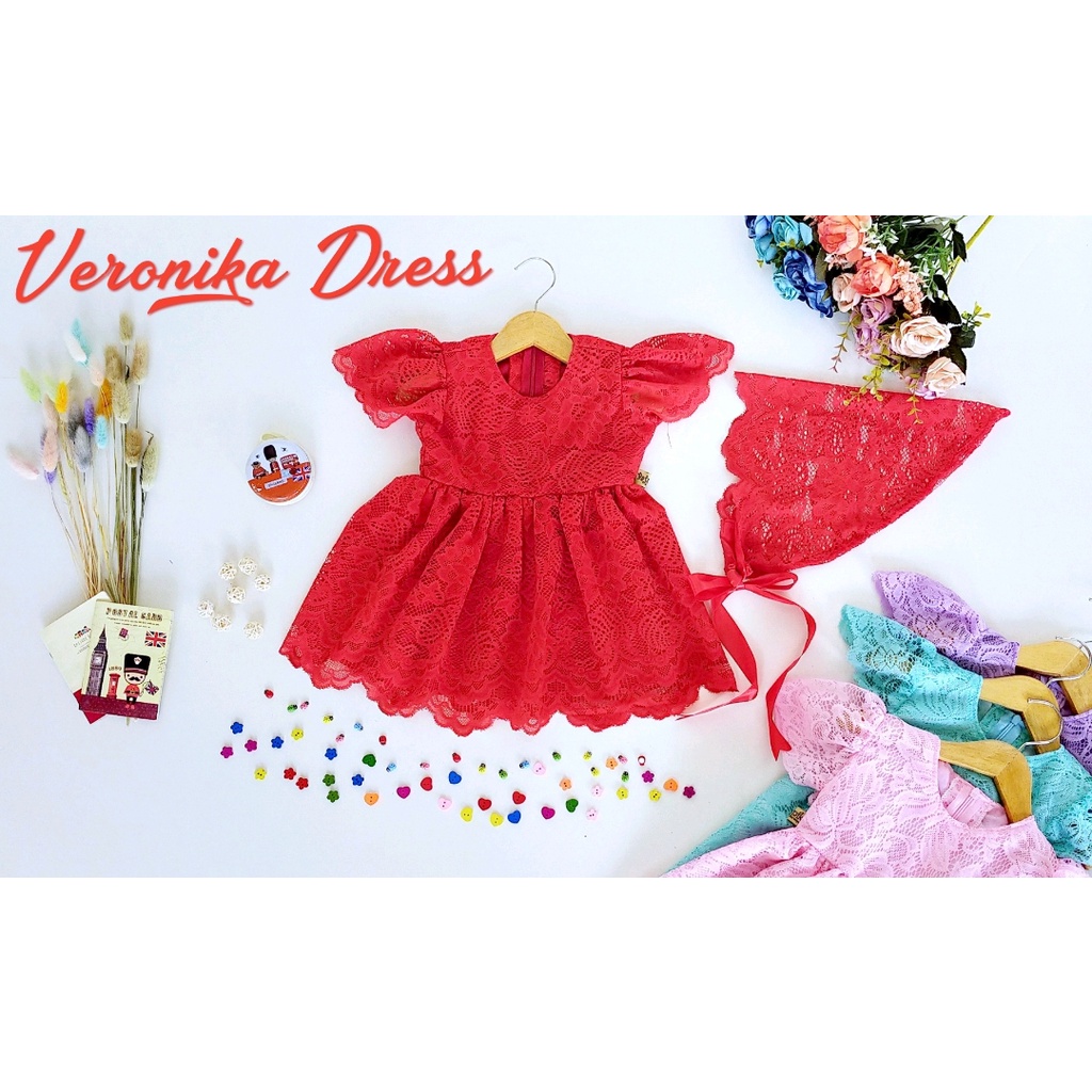 Dress Veronika Anak Unik/Gaun Anak/Dress Anak