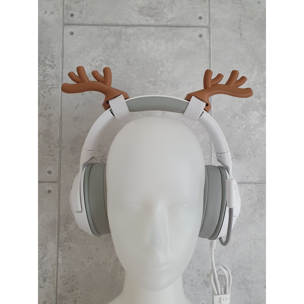tanduk rusa untuk headphone headset streaming gaming