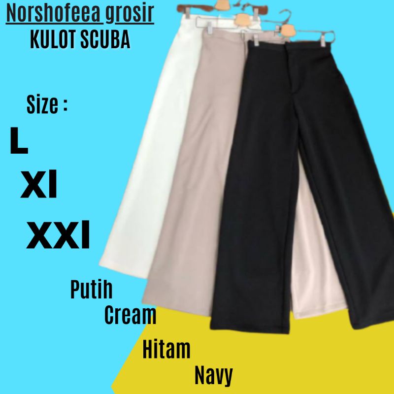 PROMO!! (PREMIUM) SCUBA PANTS PANJANG / LEONY KULOT CULLOTES SCUBA POLOS