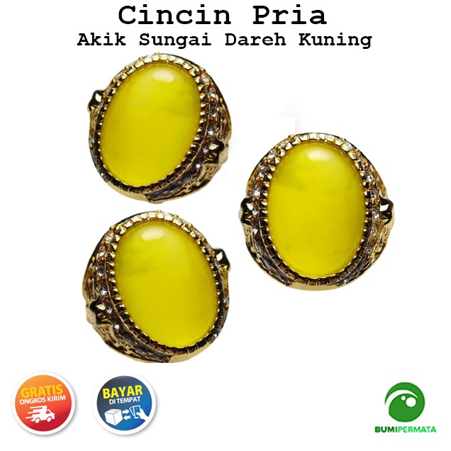 Batu Cincin Akik Sungai Dareh Kuning Ada Seratnya