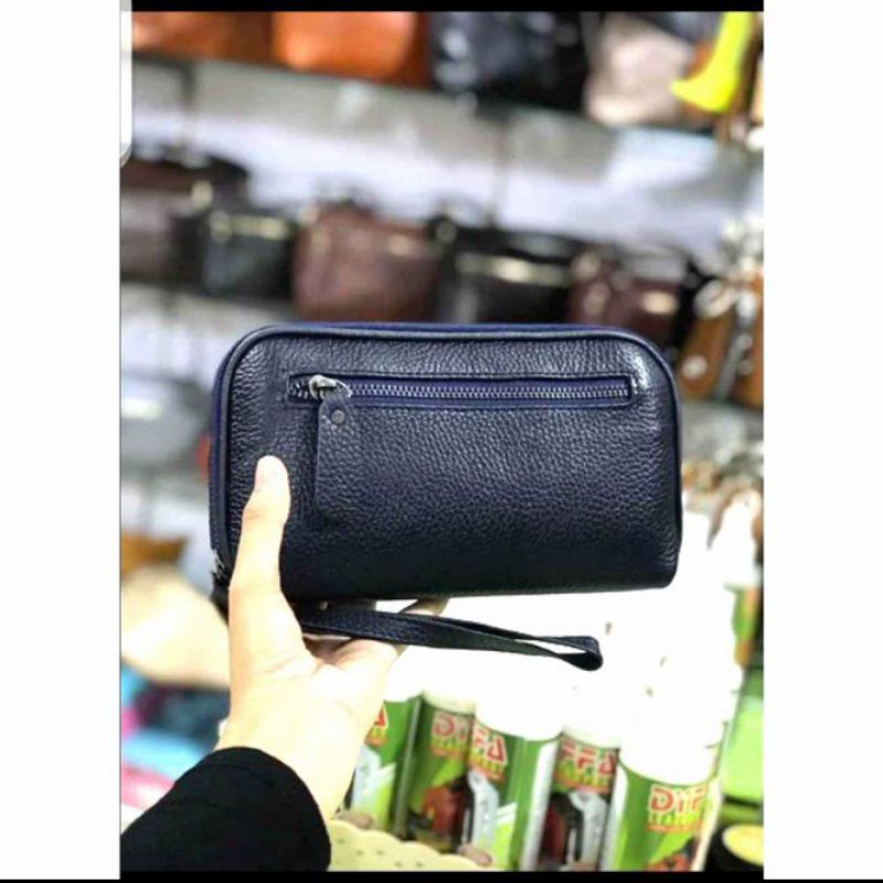 Dompet pastel nagita kulit asli garut model kerang