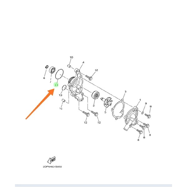 KARET ORING WATERPUMP WATER PUMP TUTUP KETENG NEW R15 VVA V3 MT15 XSR VIXION R WR 155 93210-39803