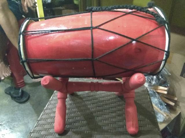 (BISA COD) ALAT MUSIK TRADISIONAL KENDANG 25 CM BAHAN KULIT KAMBING - MAINAN ANAK &amp; PAJANGAN