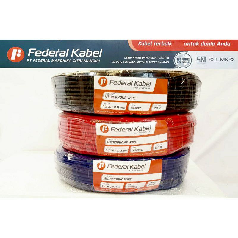 KABEL MIC MICROPHONE FEDERAL 100M