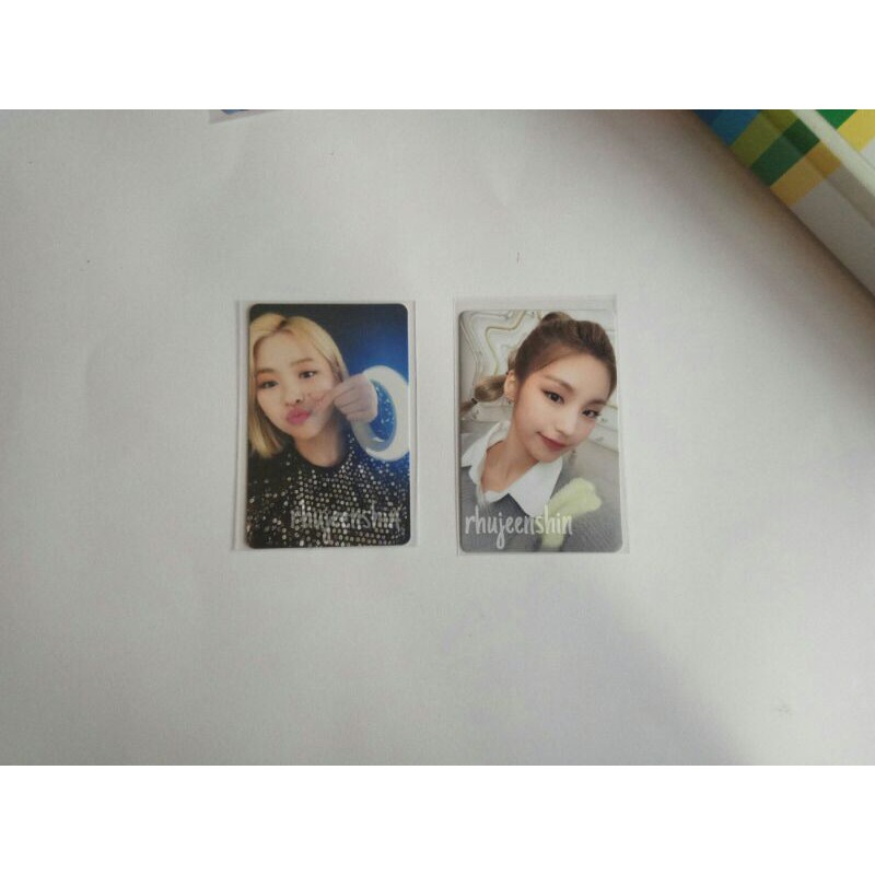 ITZY RYUJIN LIGHTRING & YEJI NBD MARCH OFFICIAL PHOTOCARD