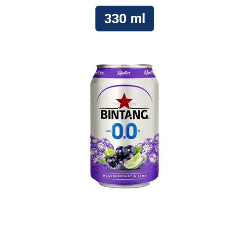 Bintang Radler 0.0% Blackcurrant & Lime 330 mL