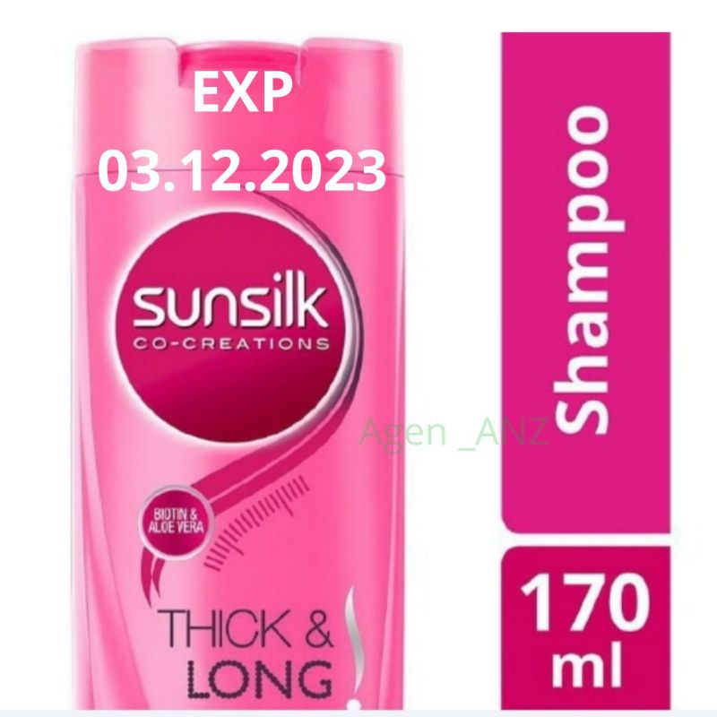 Sunsilk co-creations Thick &amp; Long 170ml Shampoo Sunsilk pink Sunsilk super shampoo 160ml sunslik co creation 170ml Sunsilk soft smooth helo lembut &amp; fleksibel untuk rambut panjang dan tebal Sunsilk hijab refresh &amp; anti dandruff 170m