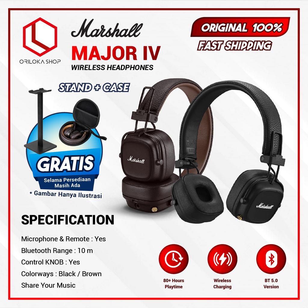 Marshall Major IV Bluetooth Headphone Hedset Major 4 - Garansi Resmi