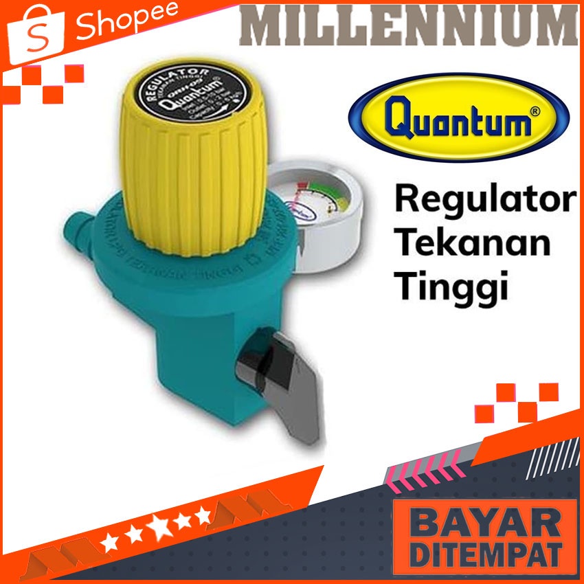 Regulator Gas Quantum Tekanan Tinggi QRH 09GB Kompor Tekanan Tinggi