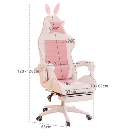 Bangku Gaming Kursi Gaming Chaho Chair Kursi Kerja Hidrolik Horizontal Footrest Kursi Balap-8