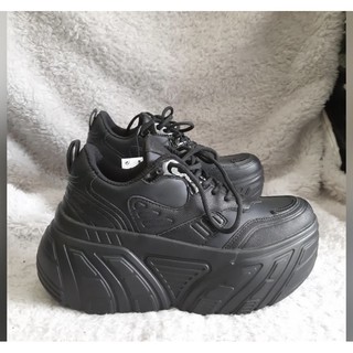 monochrome platform trainers