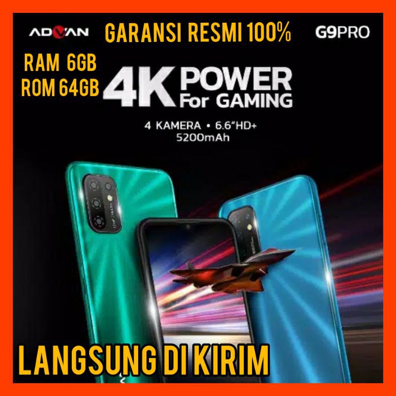 Advan G9 pro Ram 6 64gb GARANSI RESMI ADVAN INDONESIA