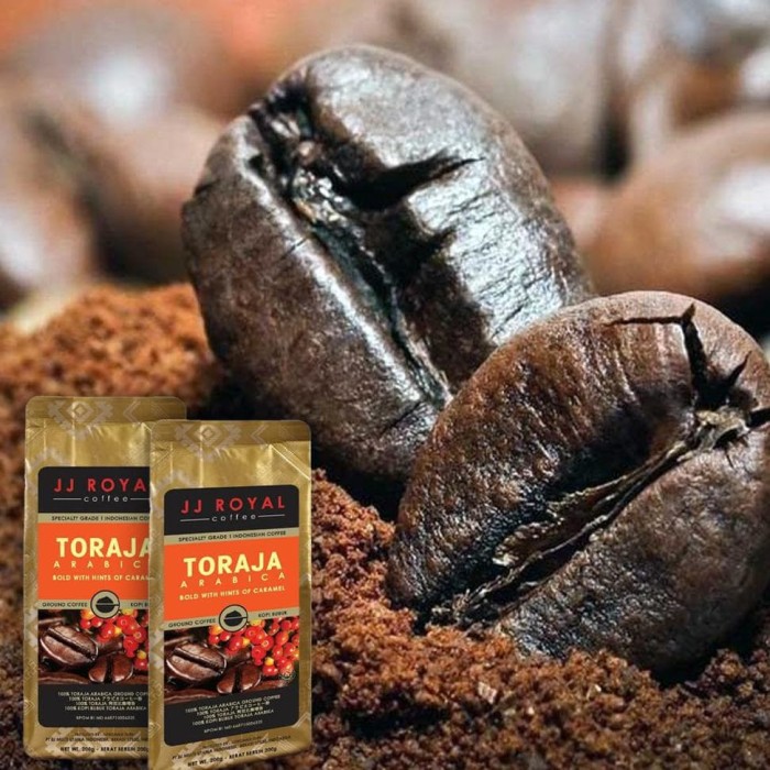 

PROMO Coffee/Kopi JJ Royal Toraja Arabica Ground Bag 200g