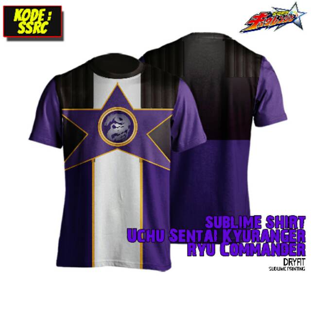 T-SHIRT SUBLIME KAOS BAJU- SUPER SENTAI KYURANGER KYUURANGER RYU COMANDER