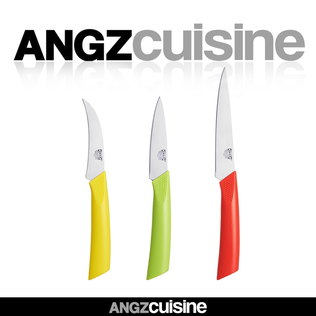 

MATDOFfT Pisau Sayur Gagang Merah 13 cm Baja Tahan Karat 1 pcs