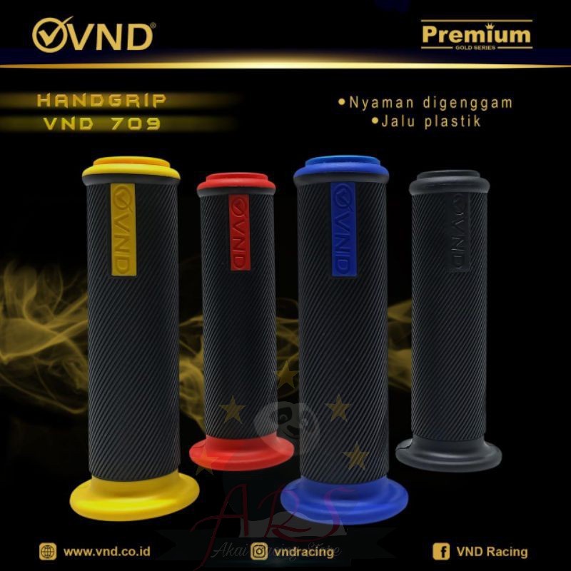 Hand grip Motor Variasi Model Bulu VND  | Handgrip Vnd Jalu Universal