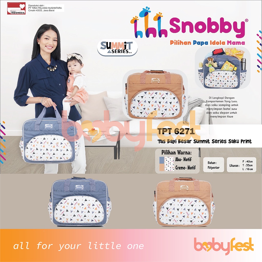 Snobby Tas Bayi Diaper Bag Gendongan Samping Ransel Selimut Summit Series