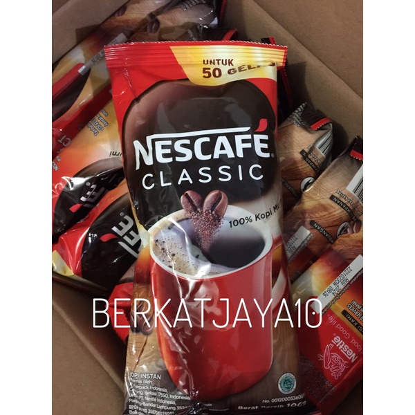 

Nescafe Classic kemasan 45gr Kopi Bubuk Instan Murni Dalgona Coffee