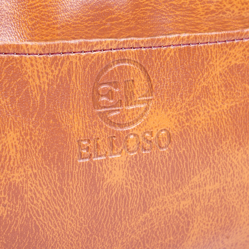 TAS TENTENG HANDBAG Pria Wanita Kulit PU / TAS LOGO ELLOSO EP02
