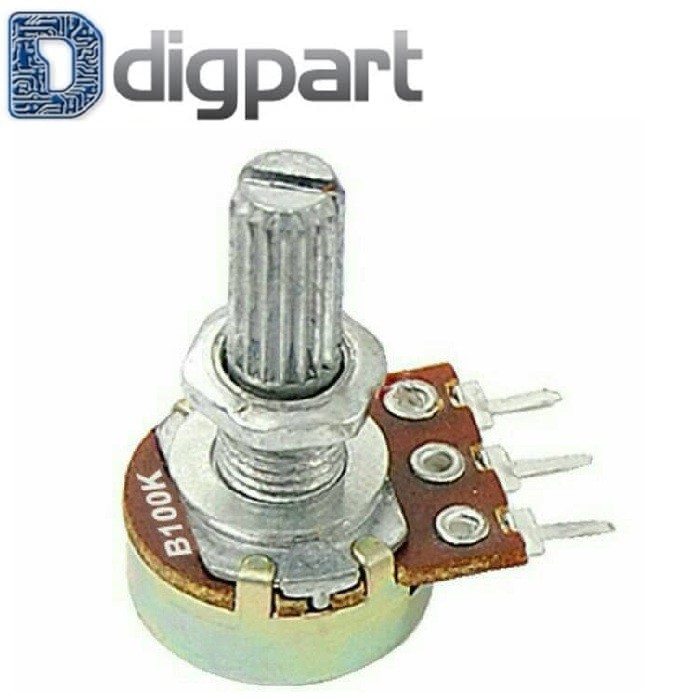 Potensio Potensiometer B100K Mono 100k