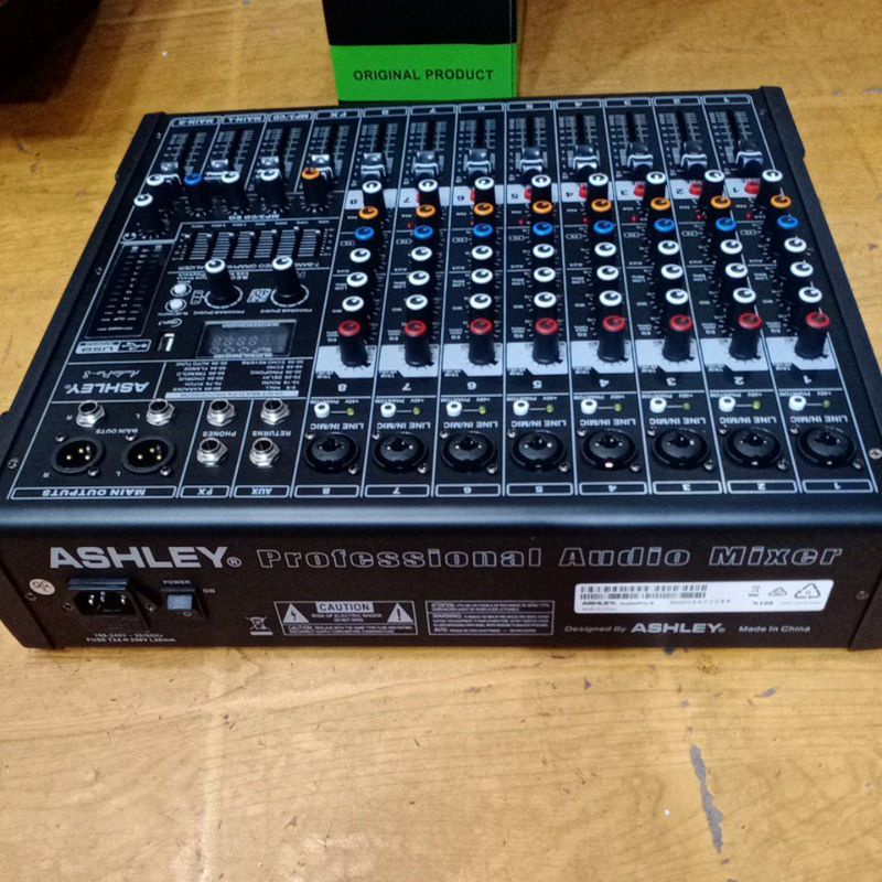 MIXER 8CH ASHLEY AUDIOPRO8 /AUDIO PRO 8 /AUDIOPRO 8 ORIGINAL