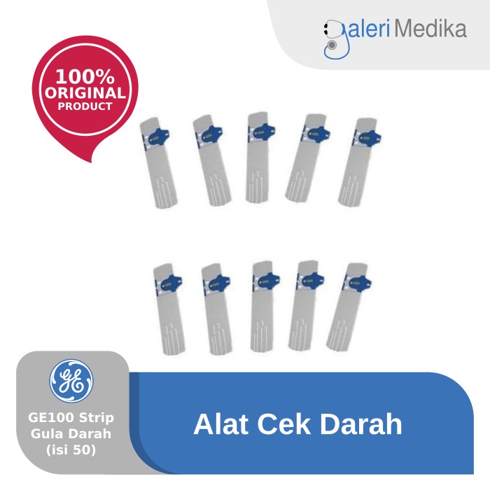 Strip Gula Darah GE100 isi 50 Blood Glucose Strip