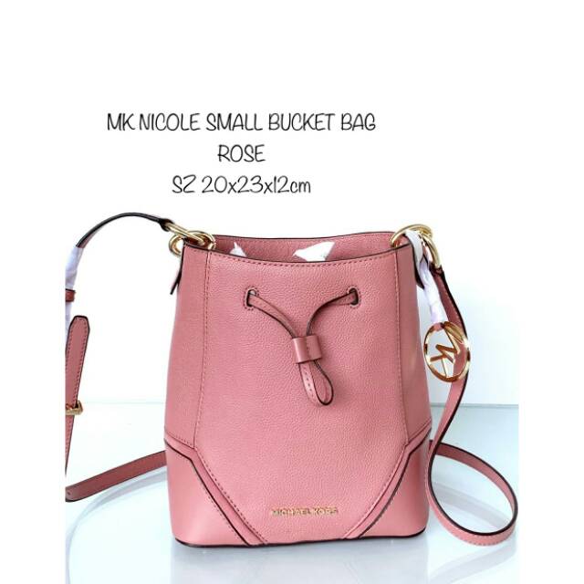 MK nicole Small Bucket Bag Rose