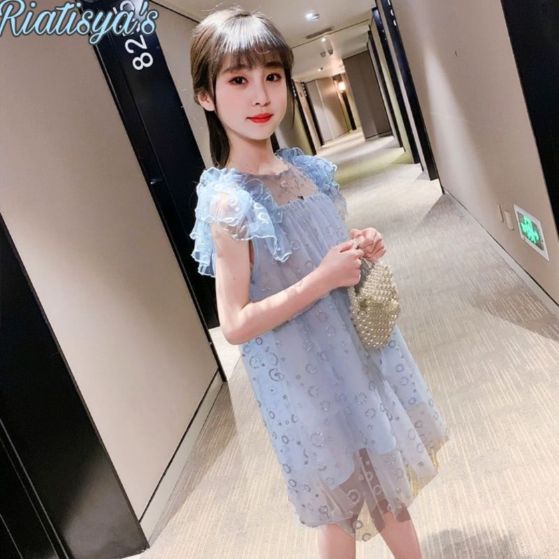 BAJU DRESS PESTA ULTAH ANAK PEREMPUAN/CEWEK MEWAH IMPORT