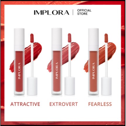 [ SKINHOUSEID ] IMPLORA LIP VELVET 4,6 gram | Lip Cream Matte | Lipstik | BPOM