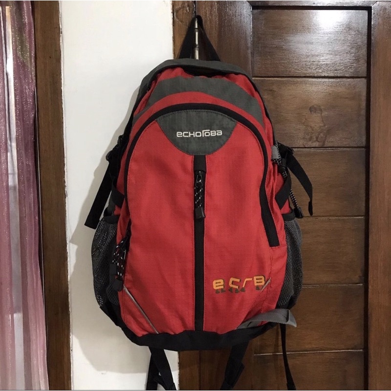 PRELOVED RANSEL DAYPACK ECHOROBA BACKPACK TAS GUNUNG ORIGINAL LIKE NEW LENGKAP RAIN COVER
