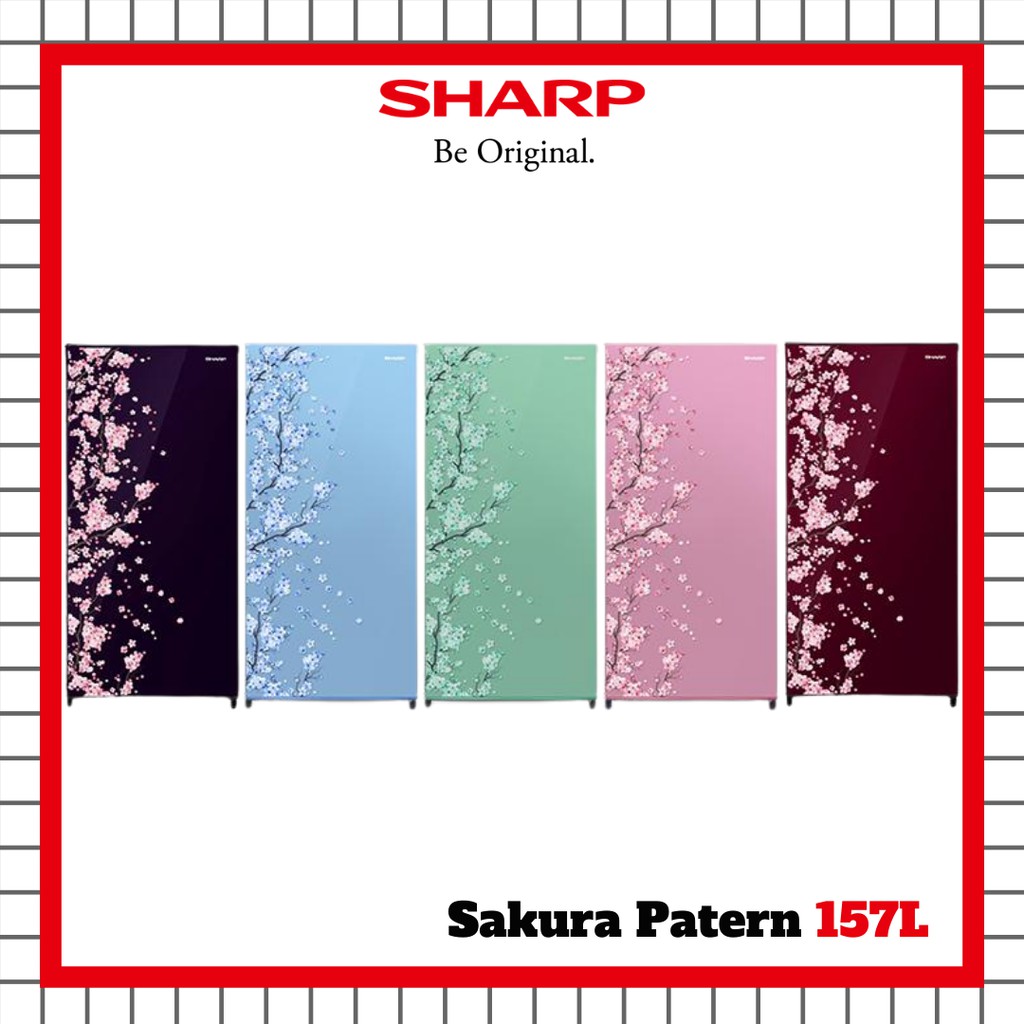 LEMARI ES SHARP 1 PINTU SJ-N182D-VB/VR/SH/SP/SB / KULKAS SHARP 1 PINTU SJ-N182D-VB/VR/SH/SP/SB