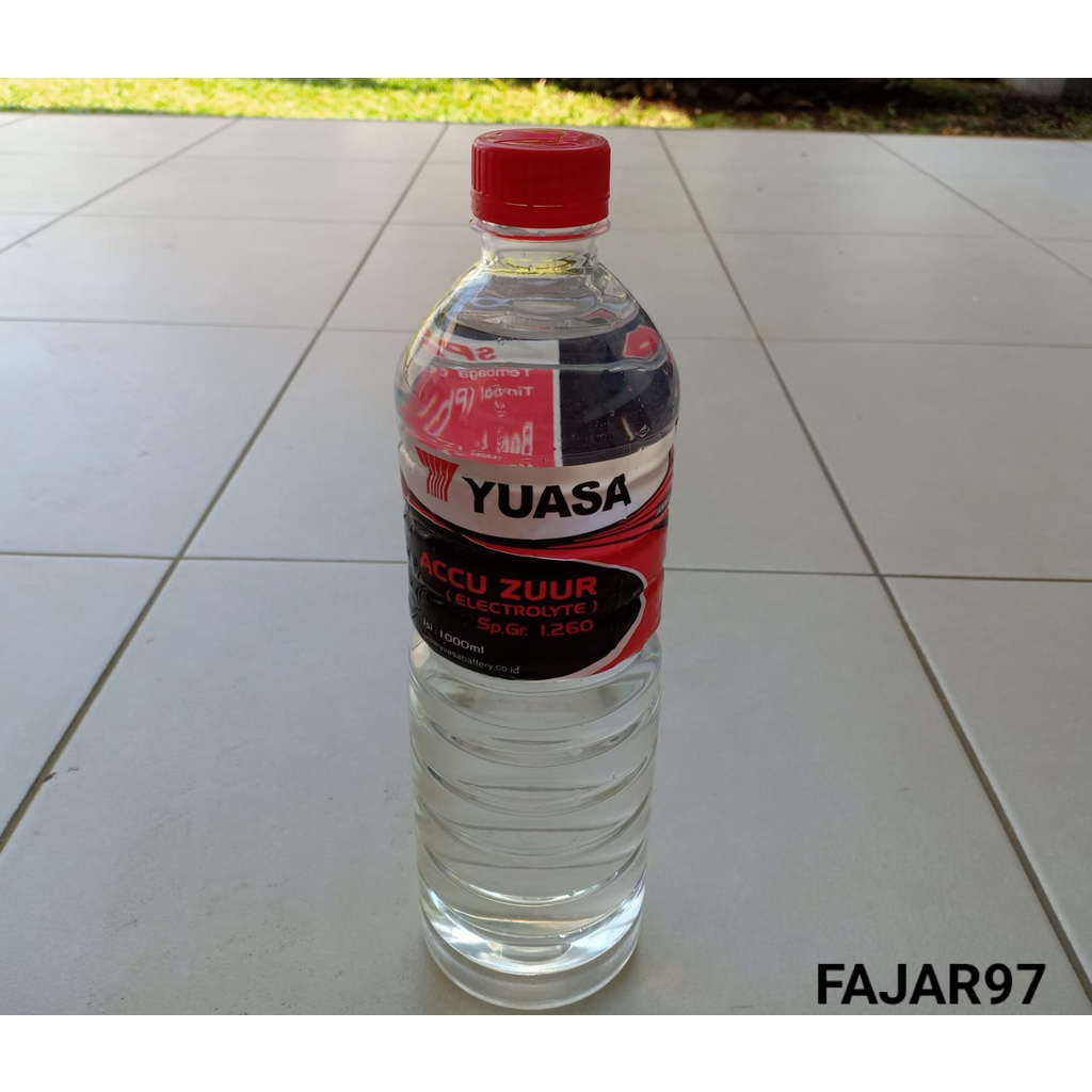 Jual Air Aki Accu Zuur Yuasa 1 Liter Merah Shopee Indonesia 2082