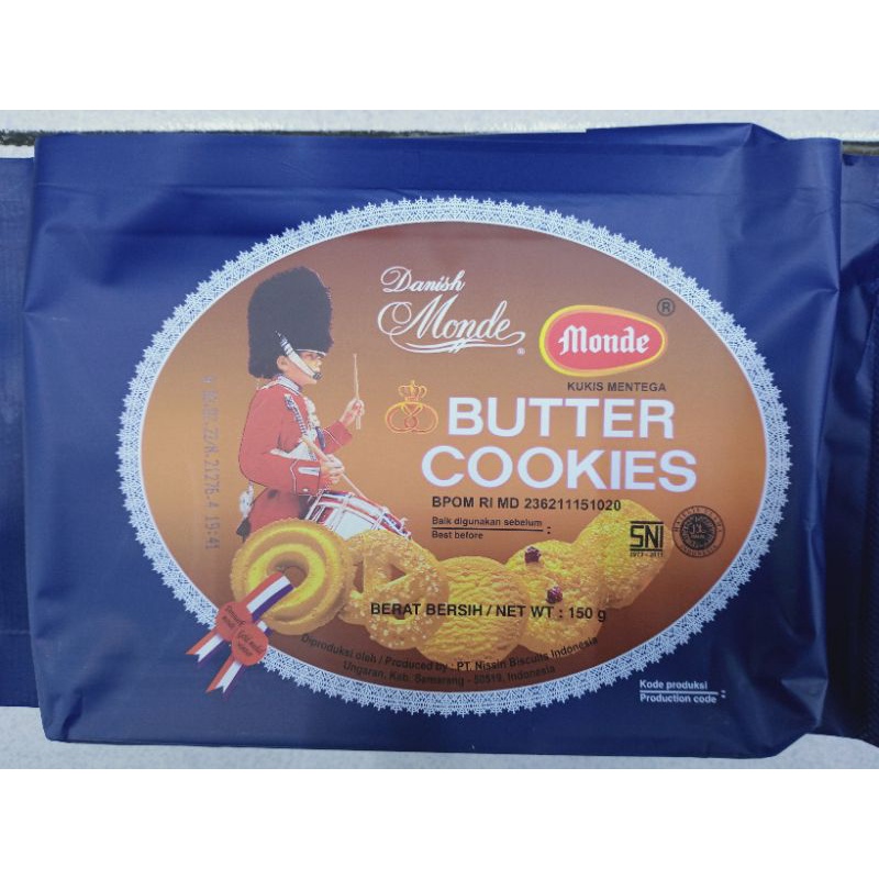 

MONDE BUTTER COOKIES 150 GRAM