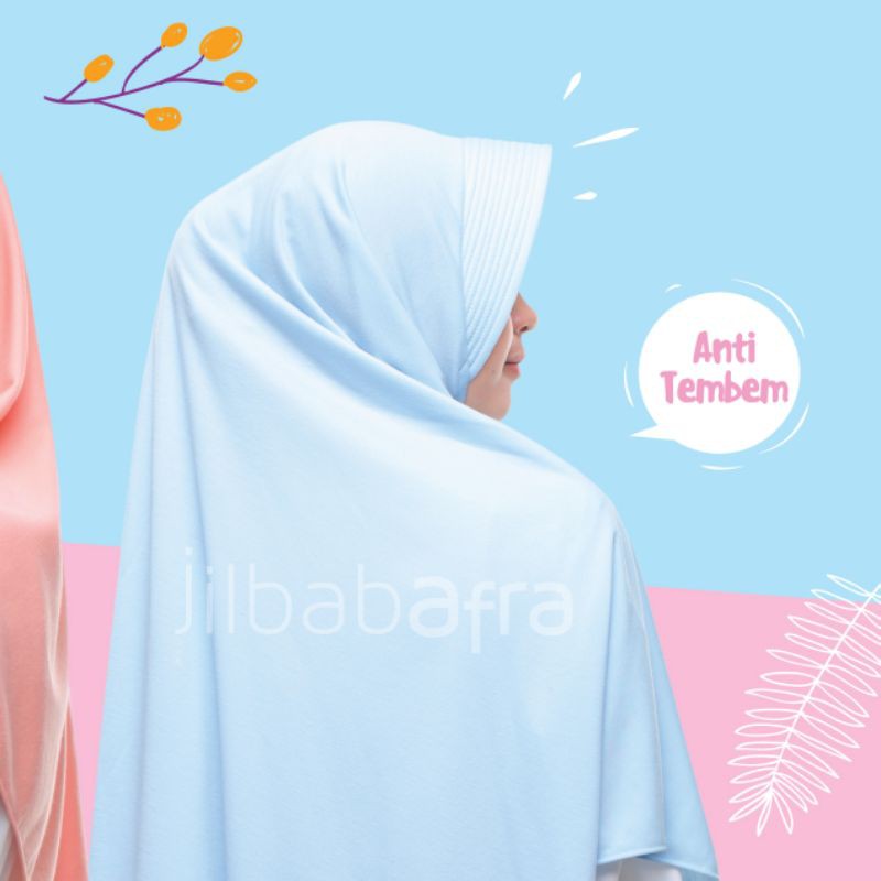 Jilbab Afra ( Jilbab Arfa ) Bergo Amira Pet Antem Size Jumbo - Jilbab Instan Bahan Kaos Adem, Lembut