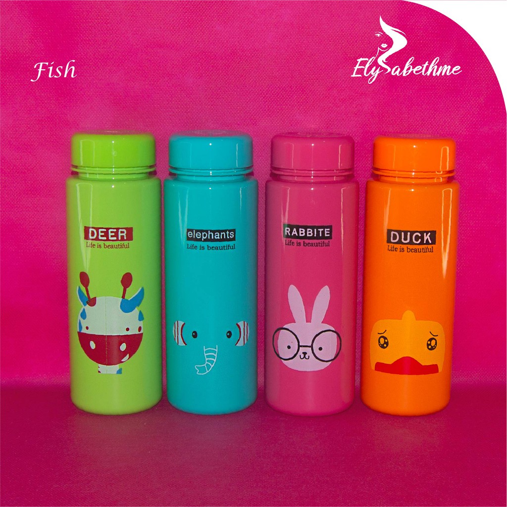 ✿ELYSABETHME✿ åk§ê§ðrï§ Botol minum karakter anak dewasa bisa untuk souvenir pernikahan ultah