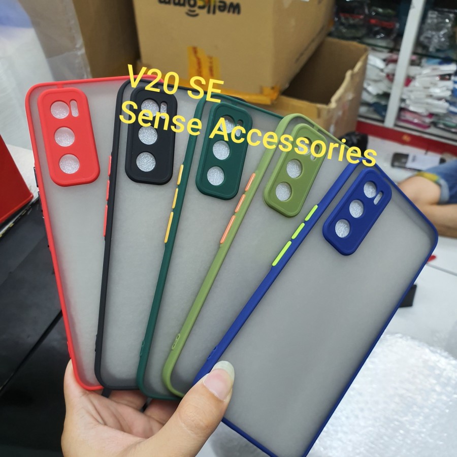 Vivo V20 V20 SE Case Dove Matte Mychoice Slim Case Fuze Macaron