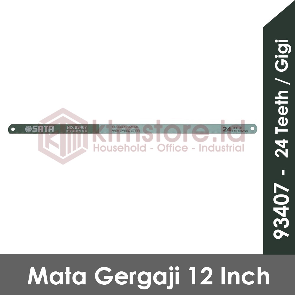 SATA TOOLS Mata Gergaji 24 Tooth Bi-metal Hacksaw Blade 93407