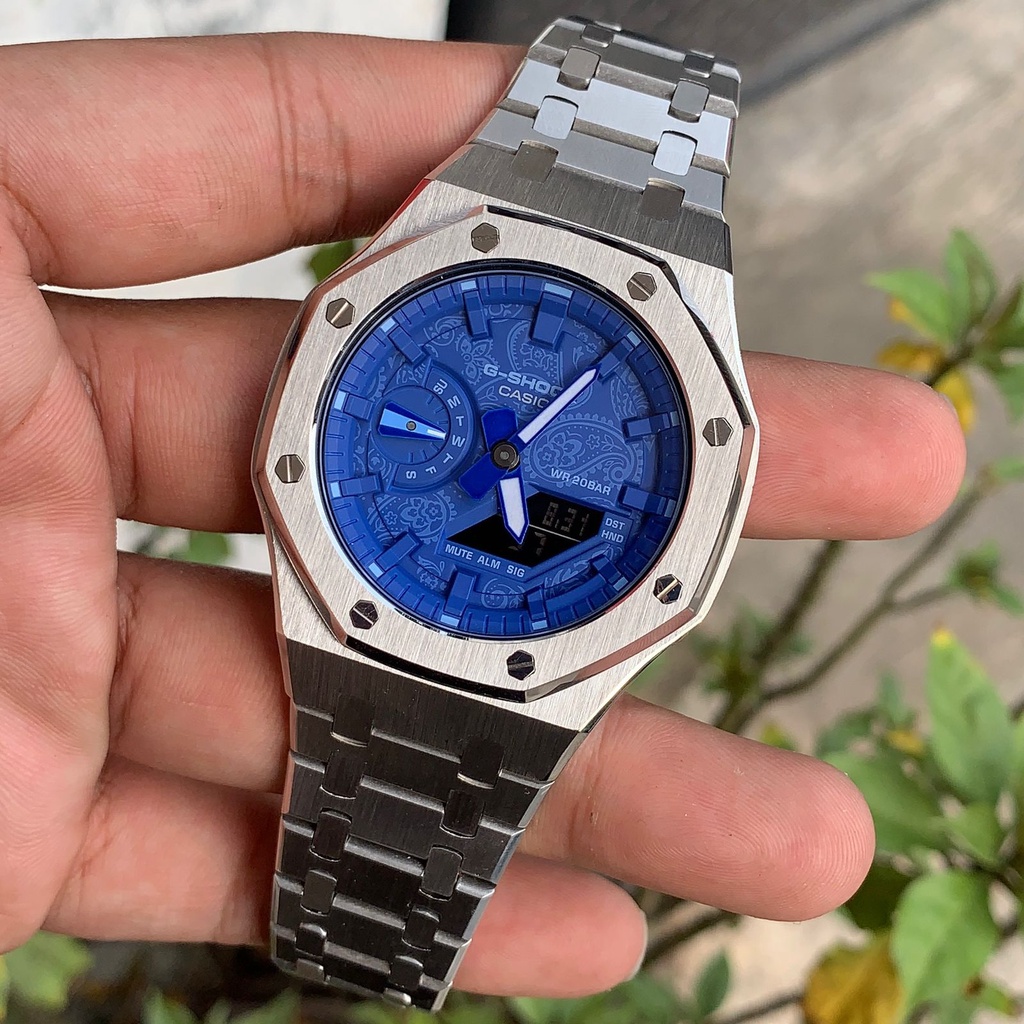 Jam Tangan G-Shock GShock GA-2100 GA2100 BP-1ADR Original Silver Gen3