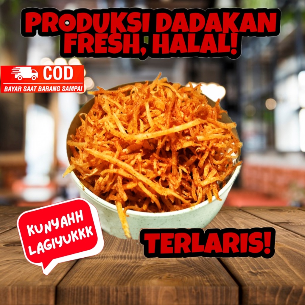 

Stick singkong kriwil Banyak rasa cemilan keripik homemade halal