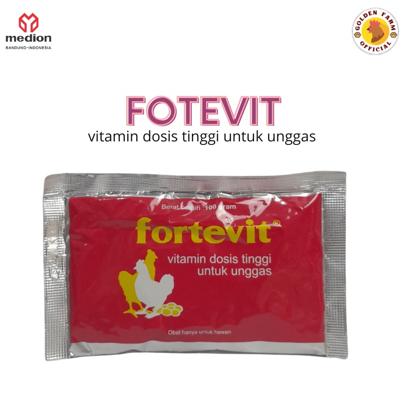 Fortevit 100 gram - vitamin dosis tinggi untuk Ayam