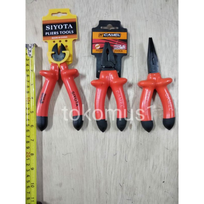 PAKET HEMAT TANG POTONG KOMBINASI LANCIP LISTRIK 6 INCHI TANG SET MURAH