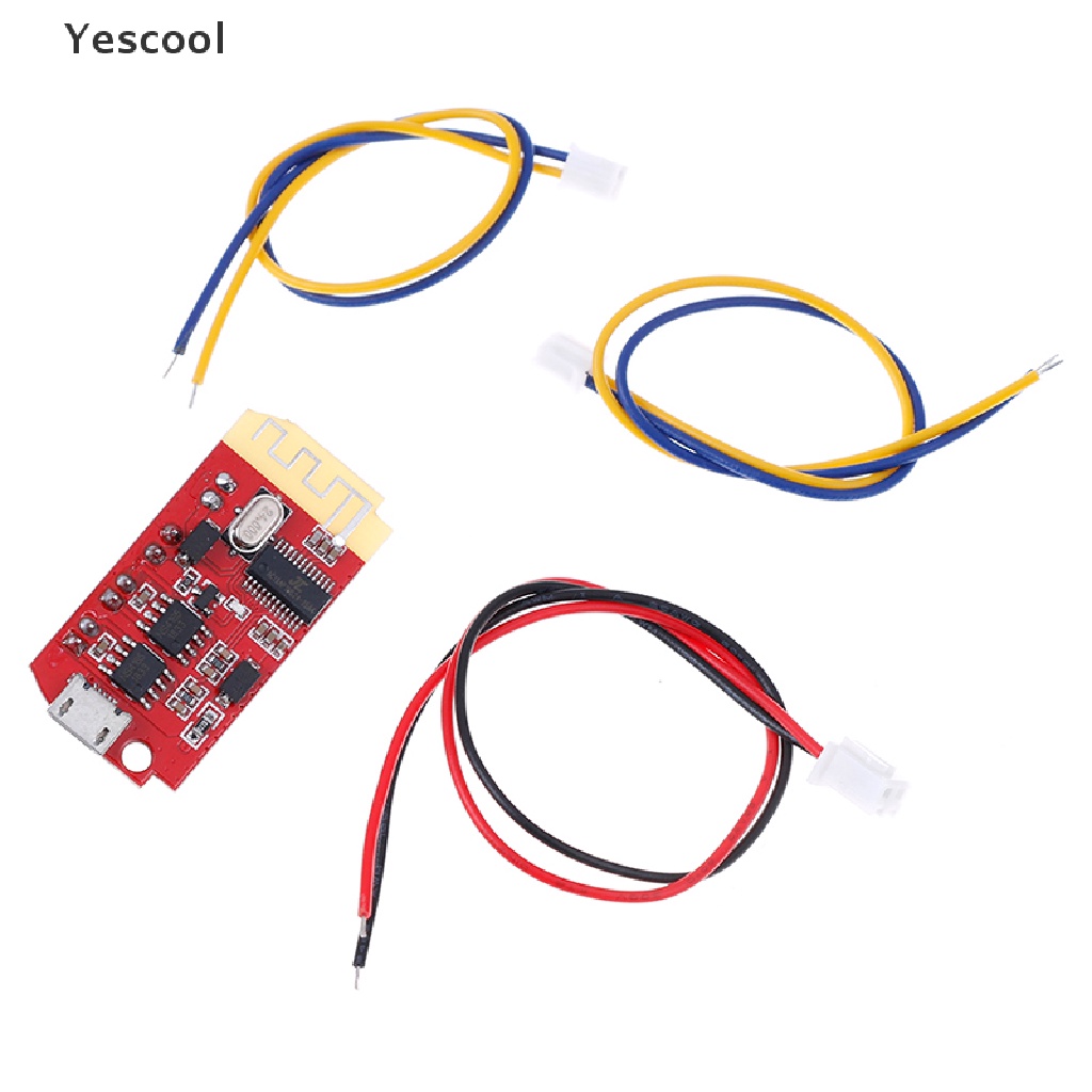 Yescool Modul power amplifier stereo bluetooth 5W + 5W CT14 micro 4.2 Dengan port Charger