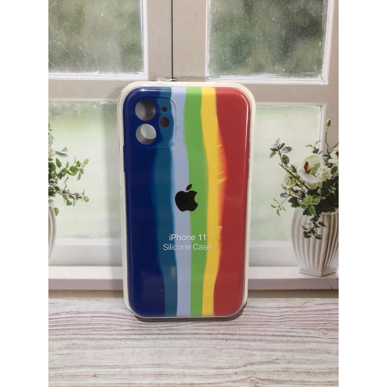 CASE IPHONE 11 SILIKON CASE NEW RAINBOW COVER IPHONE 11