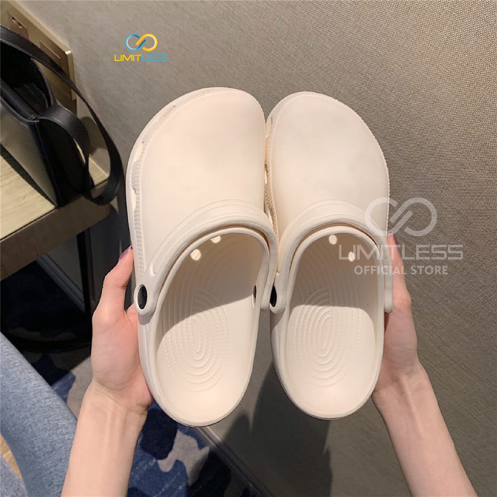 Limitless - Sandal Baim Wanita Slop Terbaru Ringan Empuk Sendal Medis Wanita Slip On Sandal Kodok An