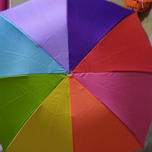 Payung Lipat Pelangi Rainbow 8 Jari Magic Umbrella Grade A | Free Bubble Wrap