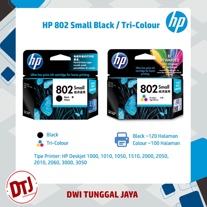 Tinta HP 802 Black / Colour Original